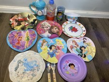 Vintage Children s Character Plates Cups Bowl...