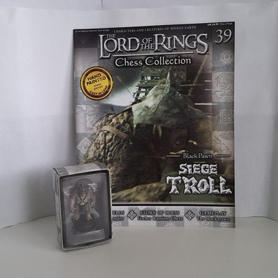 Eaglemoss Herr der Ringe Schach Ausgabe 39 Belagerungstroll - Black Pawn
