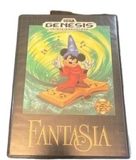 Sega Genesis Fantasia Video Game Complete In Box