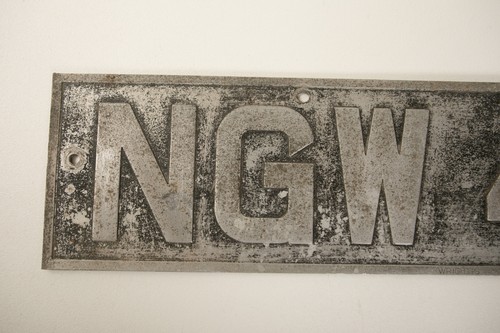 Aluminum License Plate (HSE/JSF6) NGW 492 Wright's Great Britain England - Picture 2 of 11