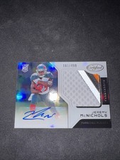 2017 Certified Freshman Fabric Signatures Mirror Jeremy McNichols RPA Auto RC