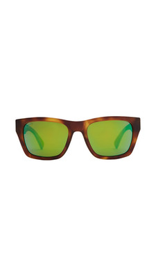 Vonzipper Designer Sunglasses Matte Tortoise Green Chrome Polarized Lens - Mode