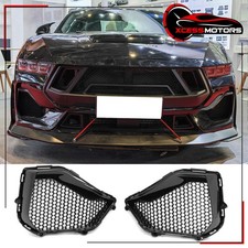 Fits 24-26 Ford Mustang GT Shelby Super Snake Style Gloss Fog Light Cover Bezels