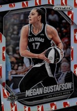 2025 Panini Prizm WNBA WNBA Logo Prizms Megan Gustafson Card #49