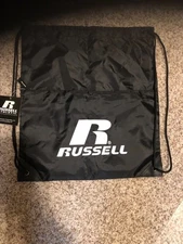Russell Athletic Drawstring Sports Backpack W/ Front Zippered Pocket Brand New