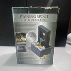 Newport Coast Collection Raining Spout LED Tabletop Fountain Gray Stone Indoor
