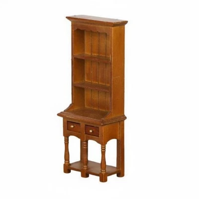 Bibliothèque Miniature Vintage Détails Réalistes Étagère de Poupée à - Photo 1/4