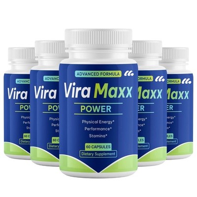 (5 Pack) Vira Maxx Power, ViraMaxx for Men to Enhancement Support Health Stamina