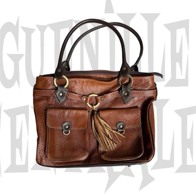 Magnifique Sac en Cuir Lancaster – Made in France – Moyen Format – Très Bon État - Photo 1/4