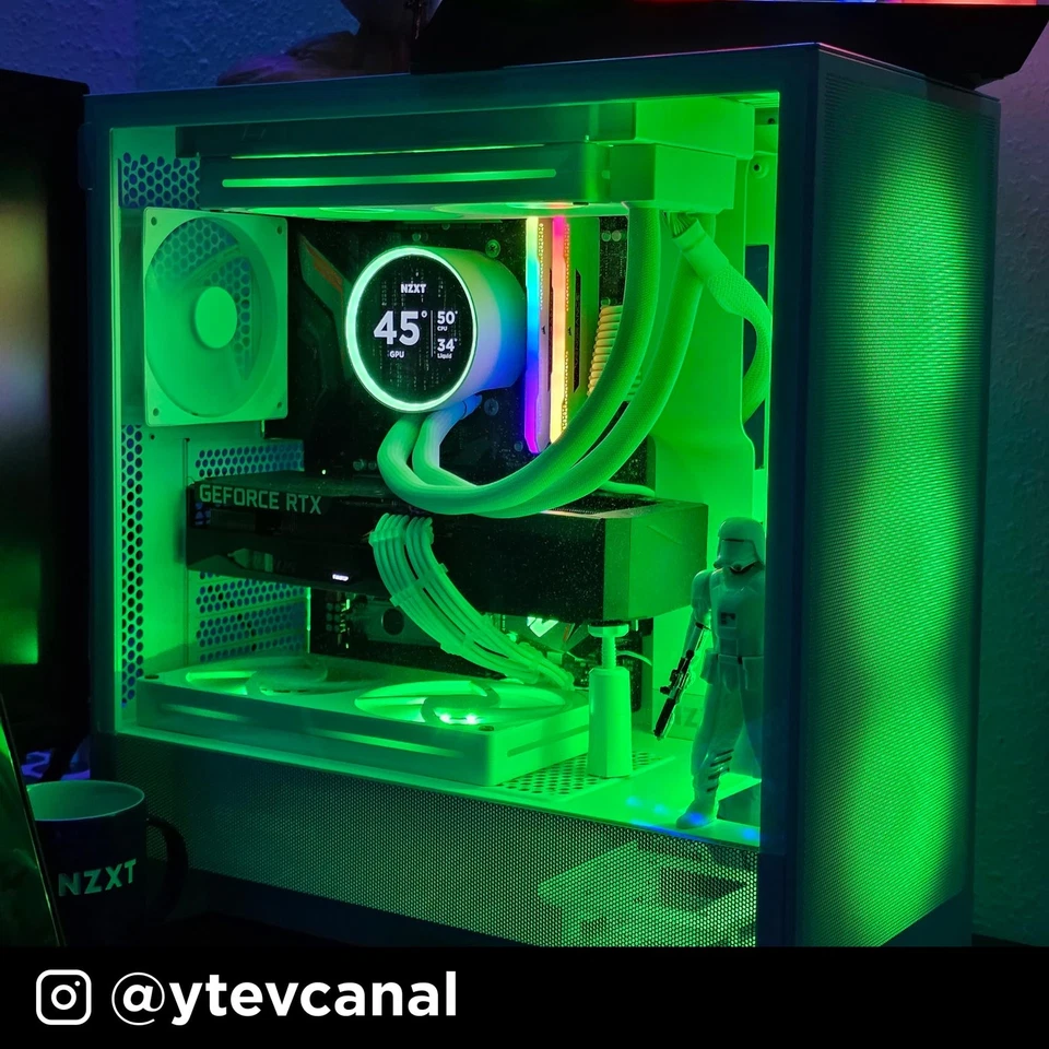 H5 Flow - Compact ATX Mid-Tower PC Gaming Case - High Airflow - 2 x 120mm Fan... - Bild 2 von 4