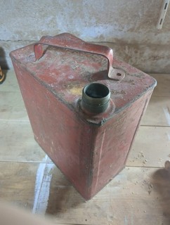 vintage petrol can