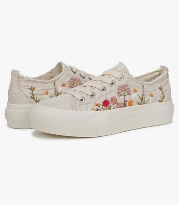 Blowfish Malibu Women's Sadie Sun in Cream Natural Size 7M Sneaker Tennis Shoe