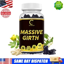 Massive Girth 60 Gummies for Men, Massive Girth Grow Naturally 60 Gummies