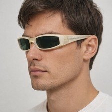 Vintage Polo Sport Ralph Lauren 1023/S Sunglasses 2MC Cream Translucent Y2K