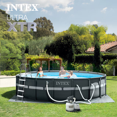 Intex Ultra XTR 18 Ft Pool Set With Robot Vacuum Free Shipping