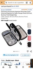 Travel Cord Case Organizer for Electronics Cables, Accessories, Phones, Tablet