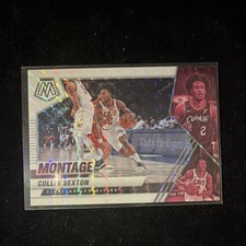 Panini Mosaic Collin Sexton Montage White Mosaic Prizm #2 /25 Cavaliers 2020-21