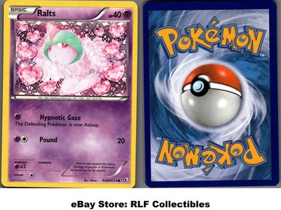 2013 Pokemon, Legendary Treasures, #RC8/RC25 Ralts, Holo Common (c)