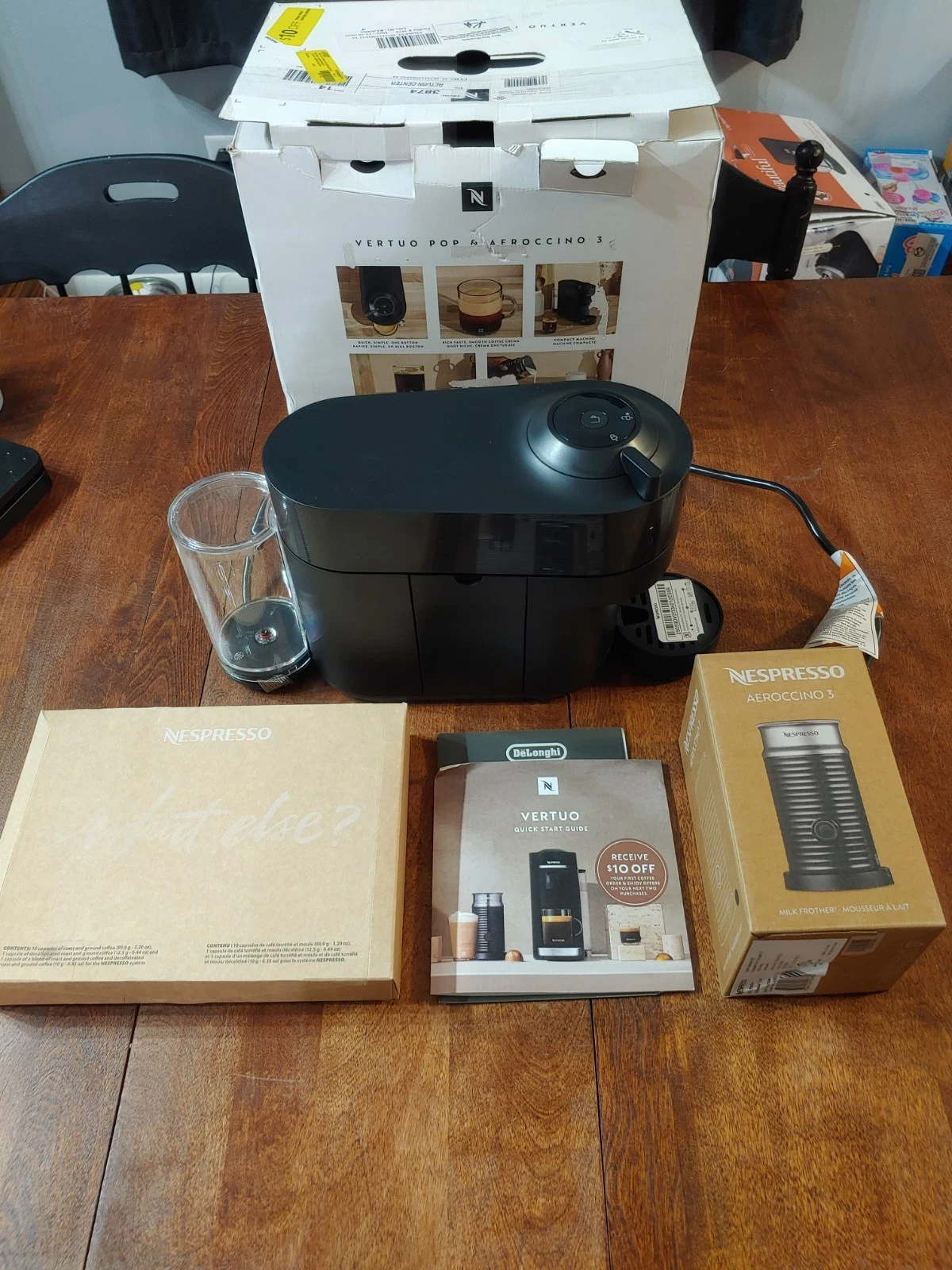Nespresso Vertuo Pop & Aeroccino 3
