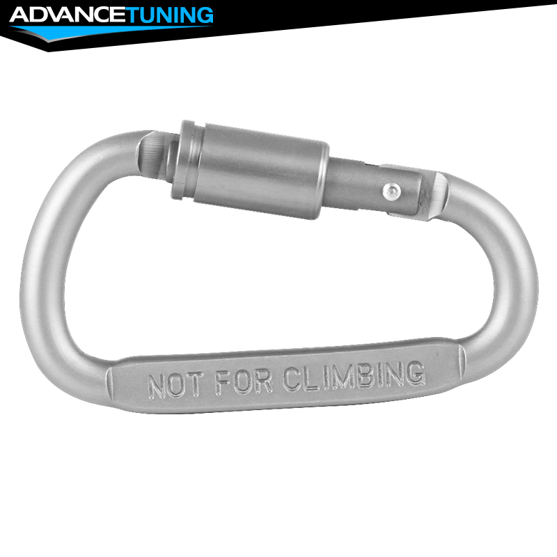 Camping Outdoor Aluminum Alloy Dring Screw Hook Lock Buckle Carabiner