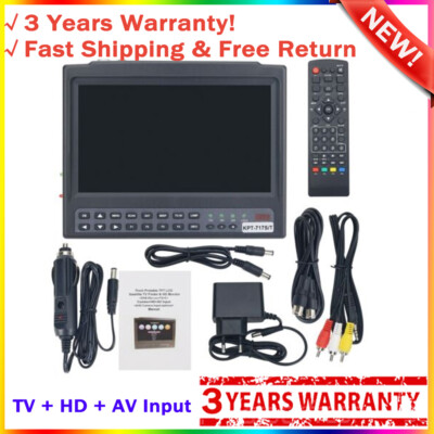 KPT-717S/T 7'' LCD HD Satellite Finder DVB-S2+T2+C Combo Receiver & HD Monitor