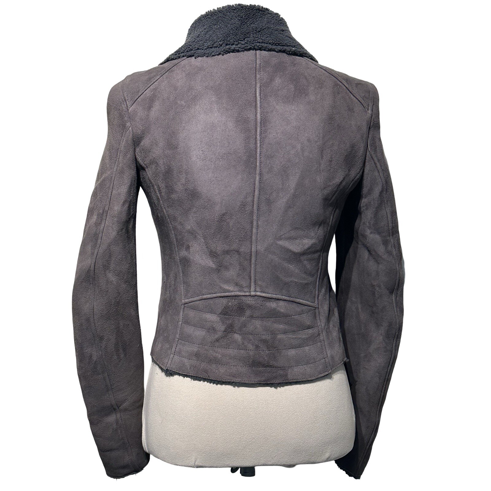 Belstaff Shearling Lightweight Moto Jacket Size U… - image 3