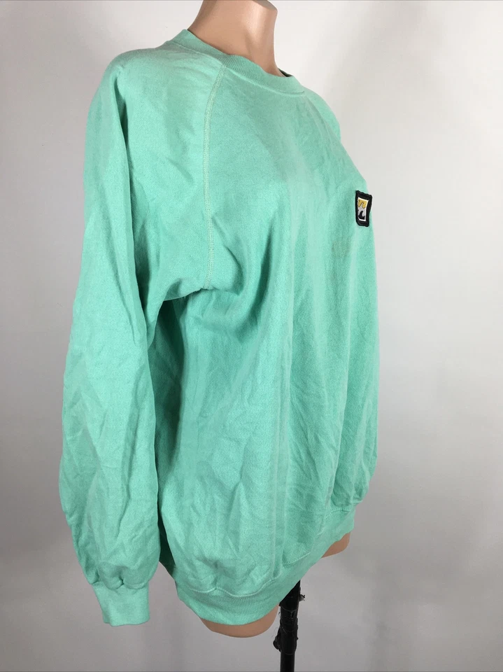 Sudadera de Surf Billabong Rayas Rosa Neón Verde Como Nueva Años 80 XL De Colección Foto 4 de 4