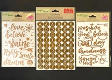 Crafter's Square FOIL STICKERS Scrapbooking Card Making Arts & Crafts - CHOICES