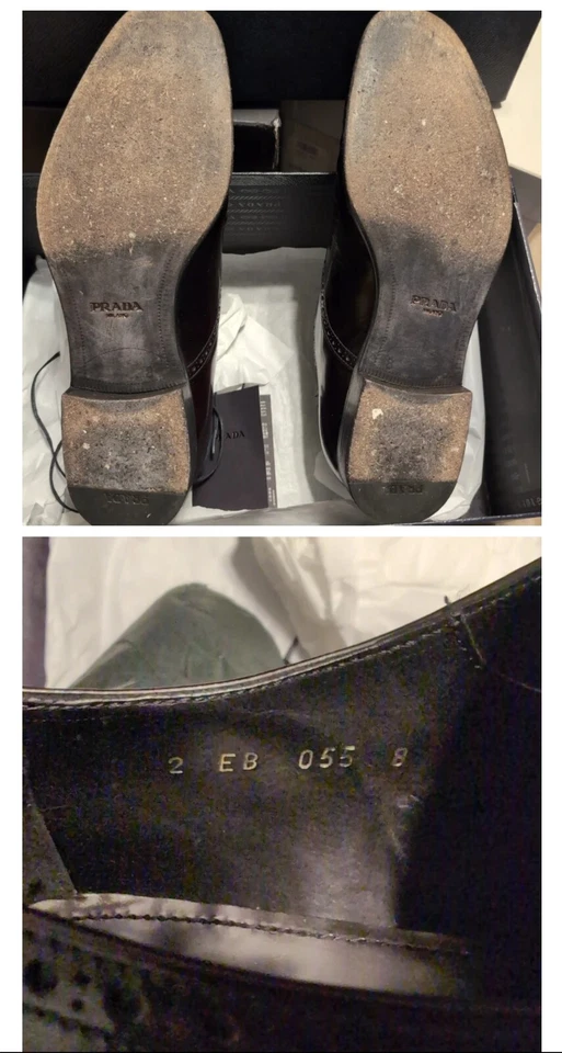 Piel de becerro Prada Derby Oxfords  Foto 4 de 4