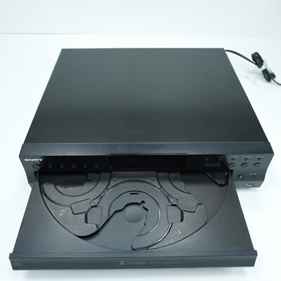 Sony CDP-CE500 5 Disc CD Changer Carousel Player USB Front Recorder Tested Works