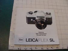 Original CAMERA Booklet: LEICA FLEX SL 1972 -- 36pgs