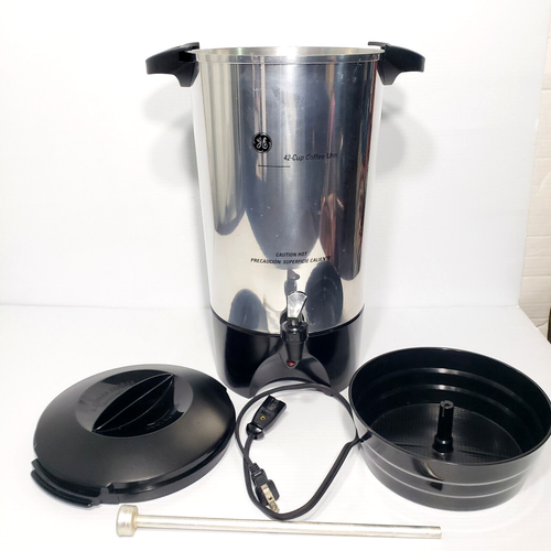 GE 42-Cup Coffee Urn Complete Manual Box 106840R One-Handed Dispenser ...
