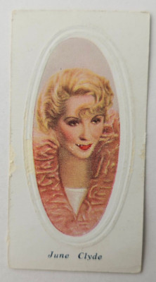 1936 Godfrey Phillips Screen Stars Embossed Series A #32 June Clyde (A)