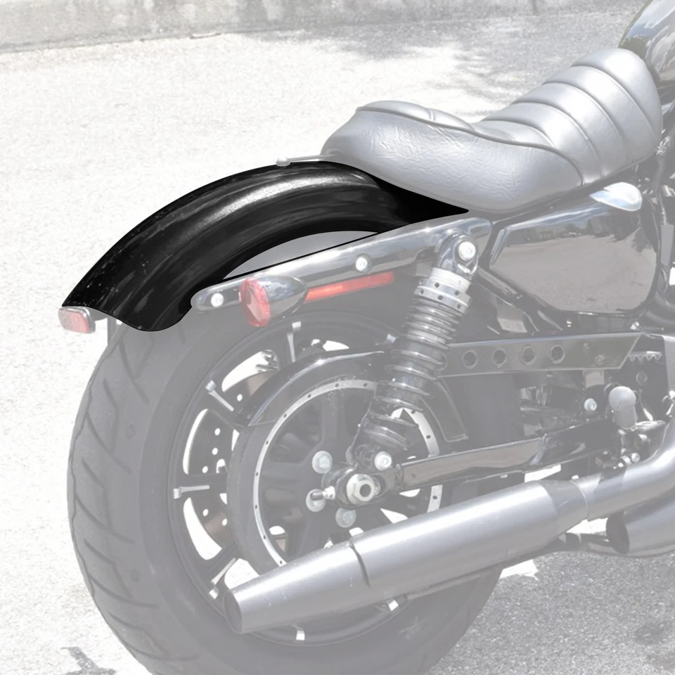 Guardabarros trasero negro vivo apto para Harley Sportster XL883 XL1200 Forty Eight 10-22 Foto 4 de 4