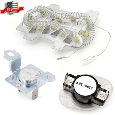 DISCOUNT PARTS DIRECT DC47-00019A Dryer Heating Element with DC47-00018A DC96-00887A fit for Samsung