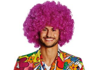 Afro PerüCke Havanna Lila Karneval Schlagerparty Hippie Karneval Fasching Disco