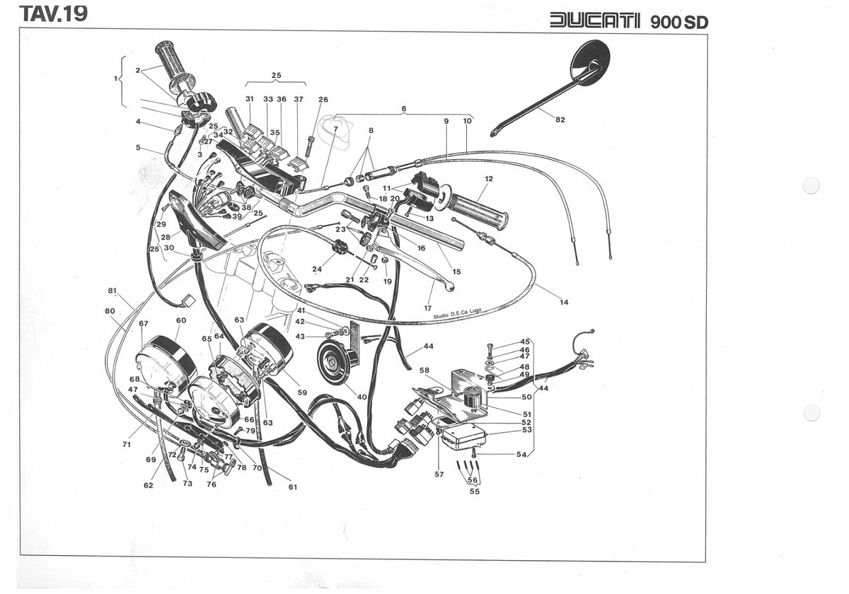 DUCATI Parts Manual 900 SD 900SD SD900 Darmah 1977 1978 1979 1980