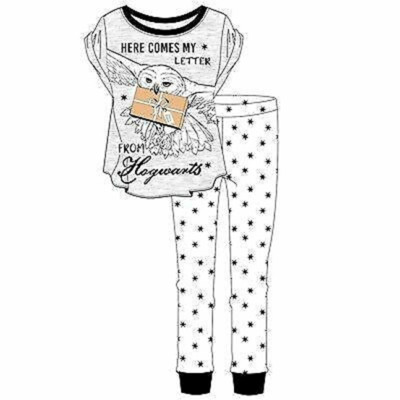 NEU Damen Baumwolle Harry Potter ''Here Comes My Letter'' Nachtwäsche/Loungewear