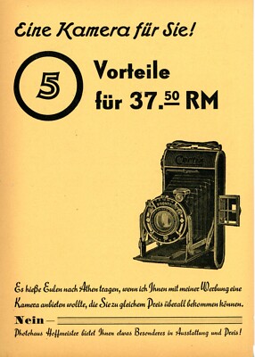 PHOTOHAUS HOFFMEISTER Prospekt CERTIX PRONTOR II Foto Broschüre Preise RM (Y5196