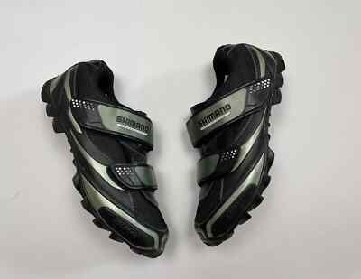 SHIMANO MO726 SPDシューズ ブラック/シルバー Shimano SPD Black Mountain Road Bike Cycling Shoes Mens Straps 40