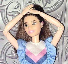 Nude Hybrid Barbie Fashionista #187 with Hearing Aid Made to Move Body + Outfit