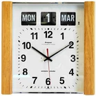 Grayson Lightwood Panel Calendar Clock Day Date Month White Dementia - G239WL
