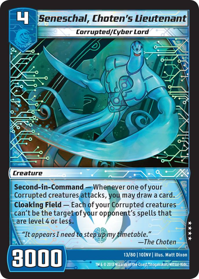 Kaijudo X3 SENESCHAL, CHOTEN'S LIEUTENANT Very Rare #13/80 10INV
