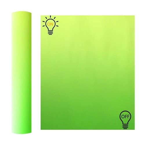 Glow in the Dark Adhesive Vinyl Sheet DIY Home Mug Walls Window Decor For Cut - Picture 7 of 8