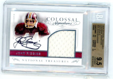 2016 National Treasures Colossal Materials Signature John Riggins BGS 9.5/10 !