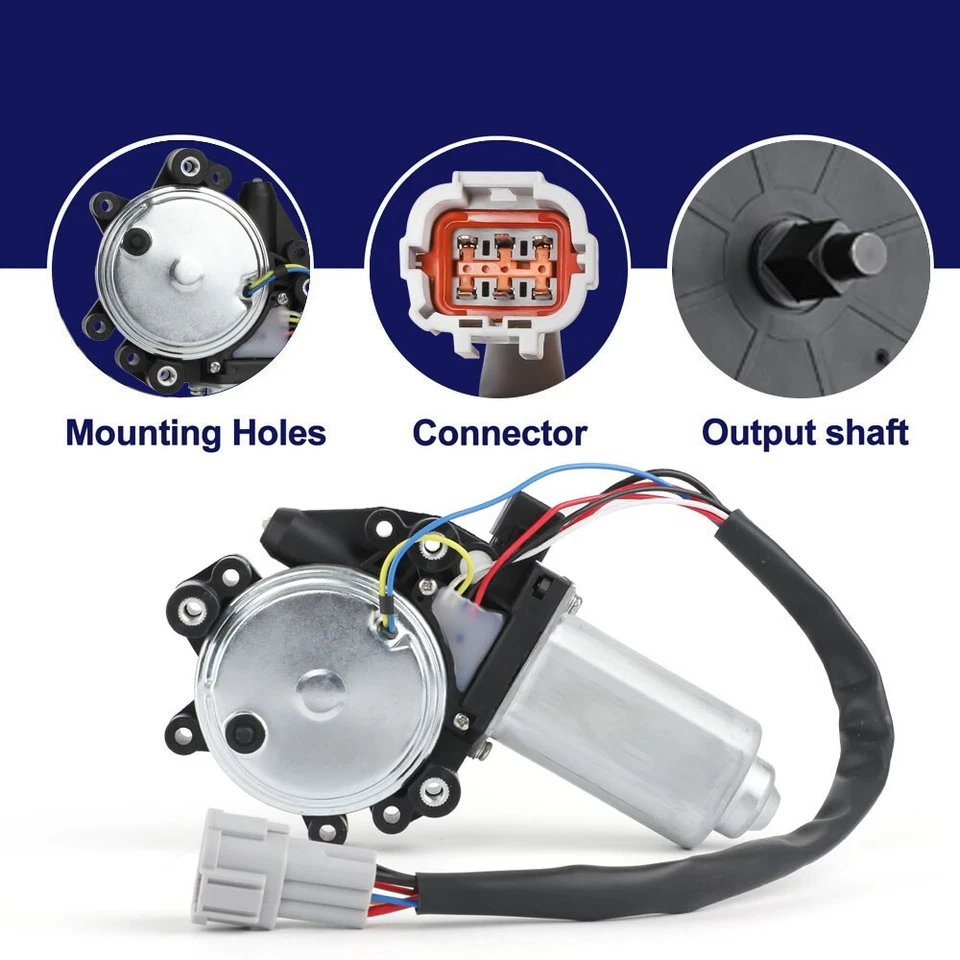 Motor de elevação de janela compatível com 2004-2009 Nissan Quest dianteiro esquerdo do lado do motorista 6 pinos - Imagem 2 de 4