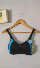 Xersion sports bra  Women  Black And  Blue  Size Small  Medium Support New 