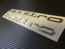 Quattro Sticker Set Premium S Line Desired Color Quattro 3d Sticker