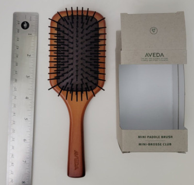 AVEDA WOODEN MINI PADDLE HAIR BRUSH (7 1/2 inches)