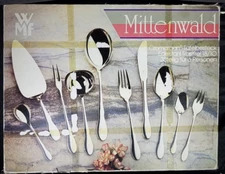 WMF Flatware Set 45pc Service for 8 w/ Serving pieces German Cromargon Stainless